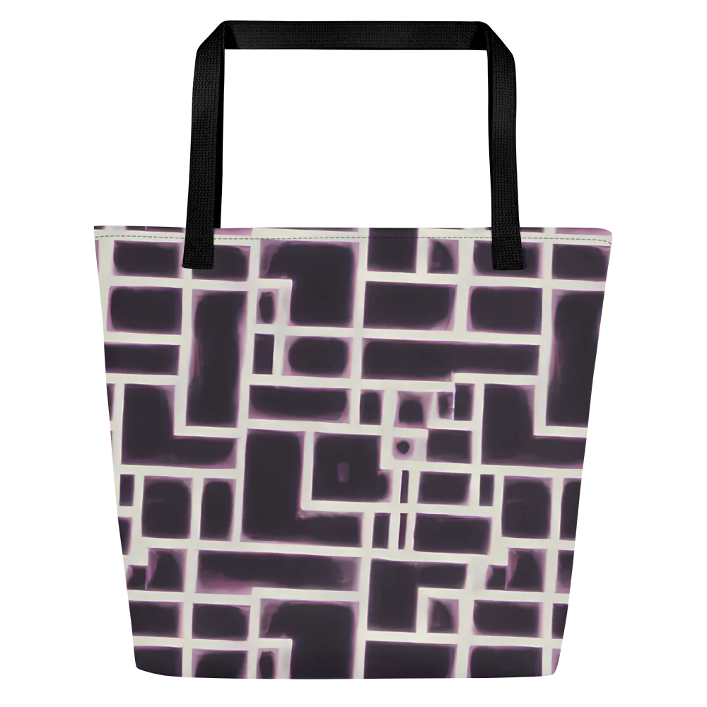 Velvet Circuit on Large Tote Bag W/ Pocket — Front