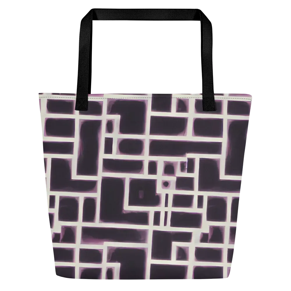 Velvet Circuit on Large Tote Bag W/ Pocket — Front
