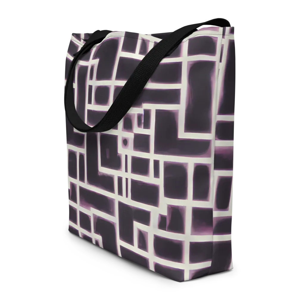 Velvet Circuit on Large Tote Bag W/ Pocket — Front