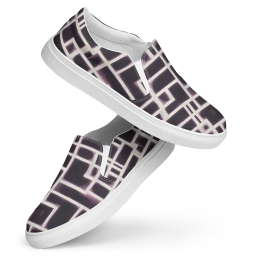 Velvet Circuit on a Women's Slip-On Canvas Shoes