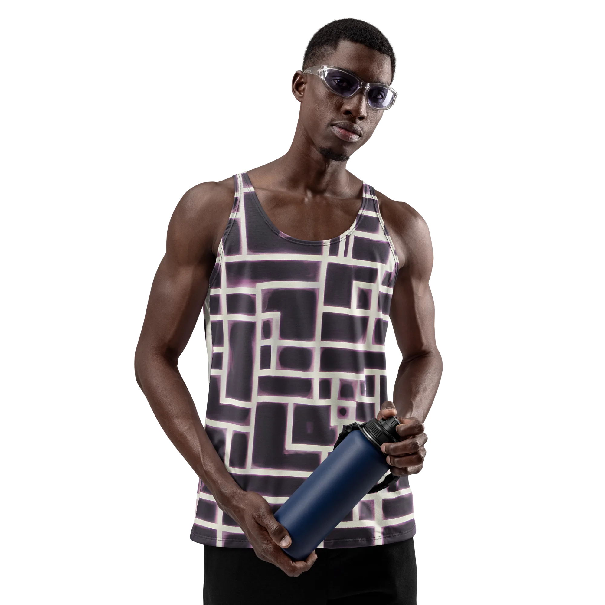 Velvet Circuit on Men's Tank Top — Front