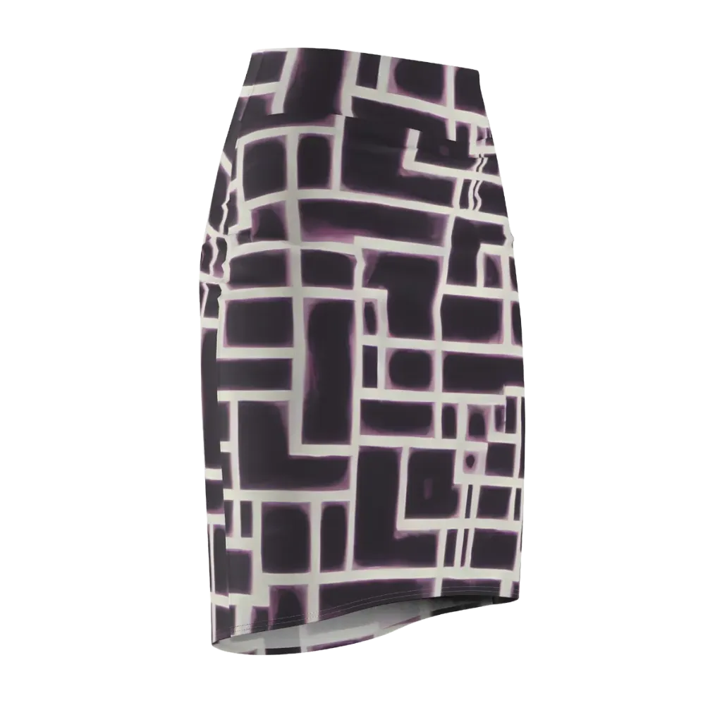 Velvet Circuit on Pencil Skirt — Front Side