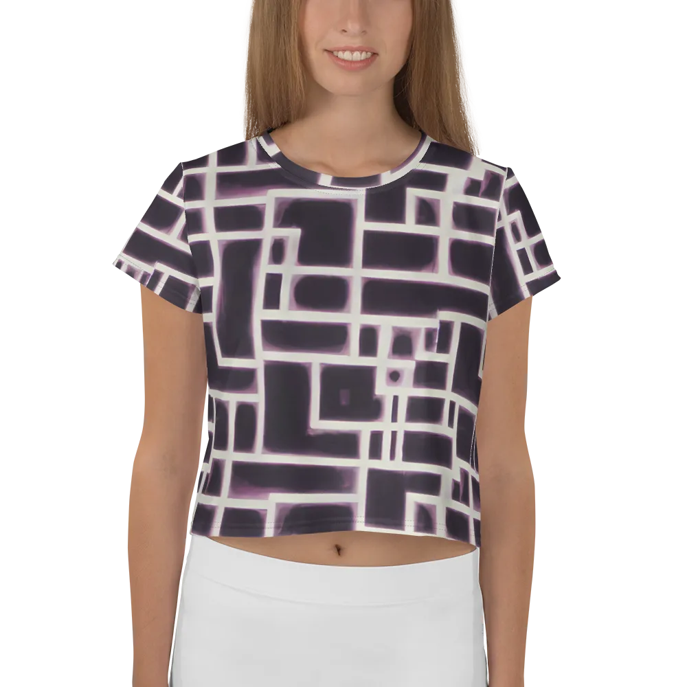 Velvet Circuit on Crop Tee — Front