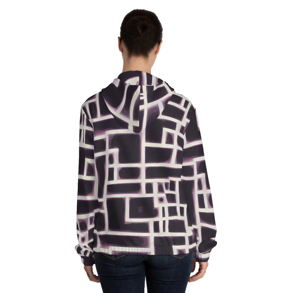 Velvet Circuit on Women's Full-Zip Hoodie — Back On Person