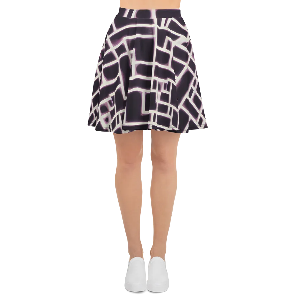 Velvet Circuit on Skater Skirt — Front