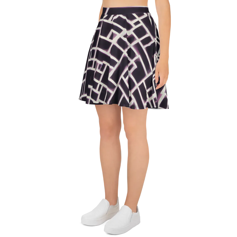 Velvet Circuit on Skater Skirt — Left
