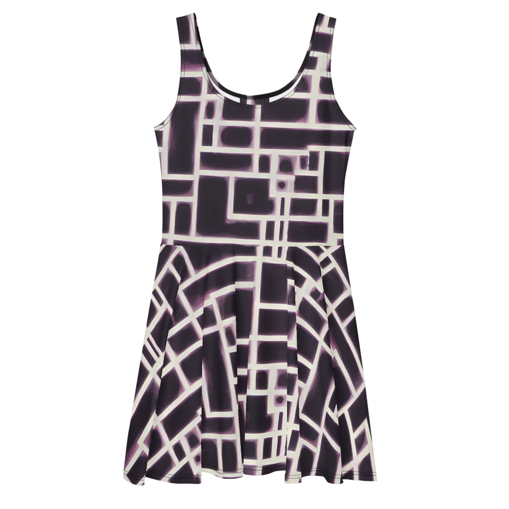 Velvet Circuit on Skater Dress — Front