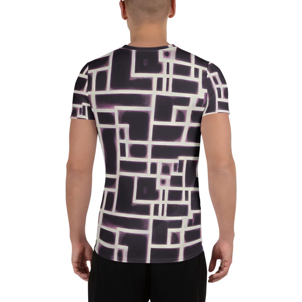 Velvet Circuit on Men's Athletic T-Shirt — Back