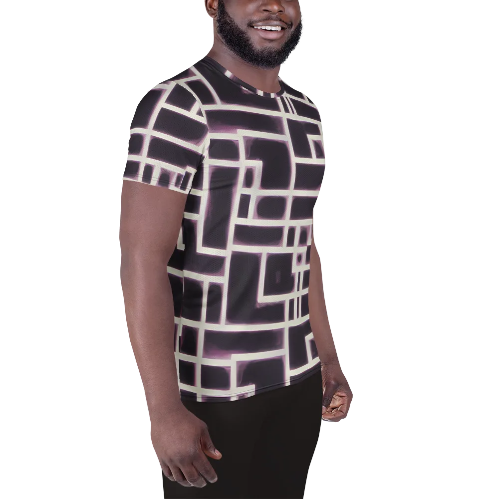 Velvet Circuit on Men's Athletic T-Shirt — Right