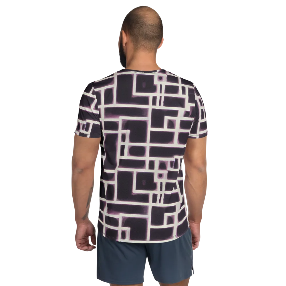 Velvet Circuit on Men's Athletic T-Shirt — Back