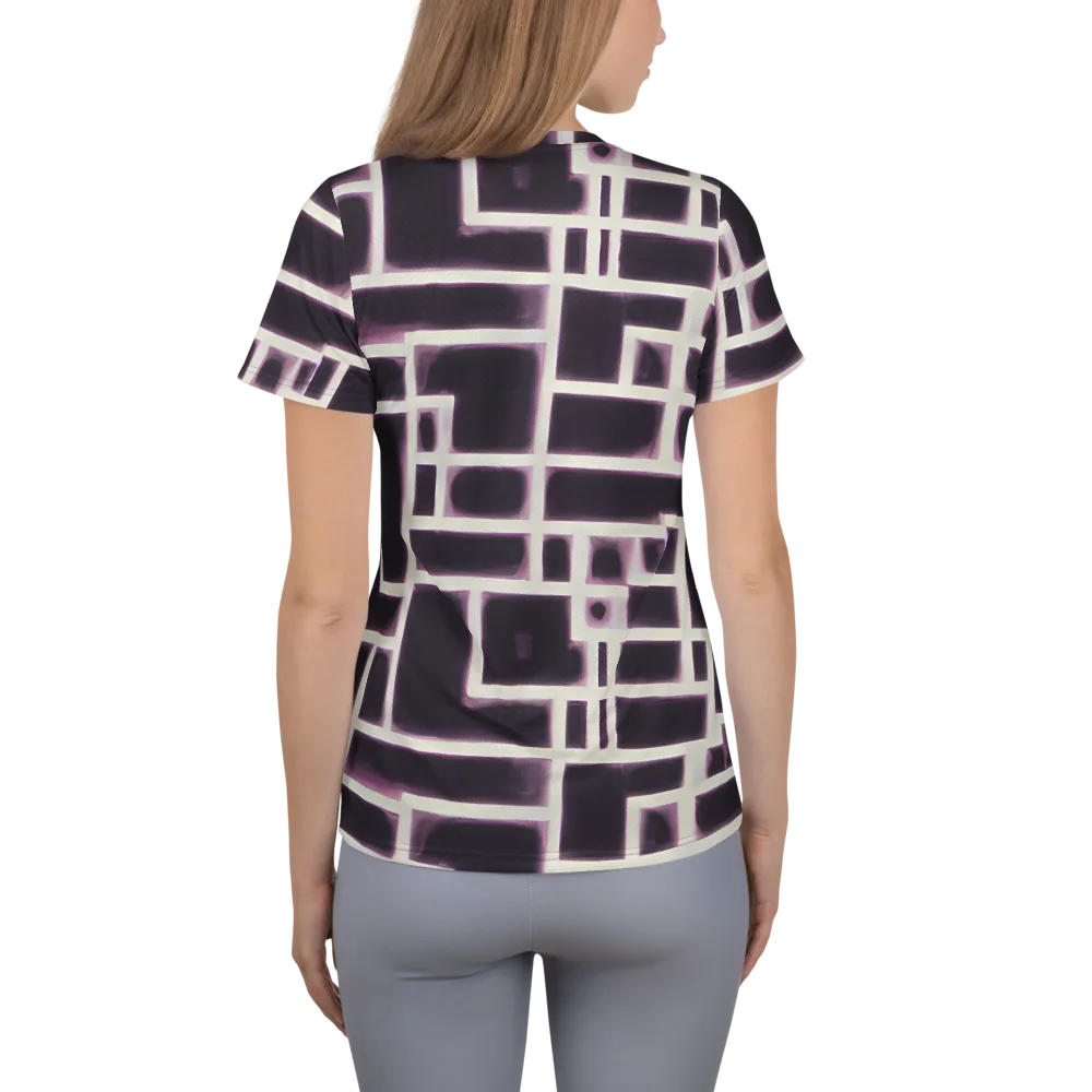Velvet Circuit on Women's Athletic T-Shirt — Back