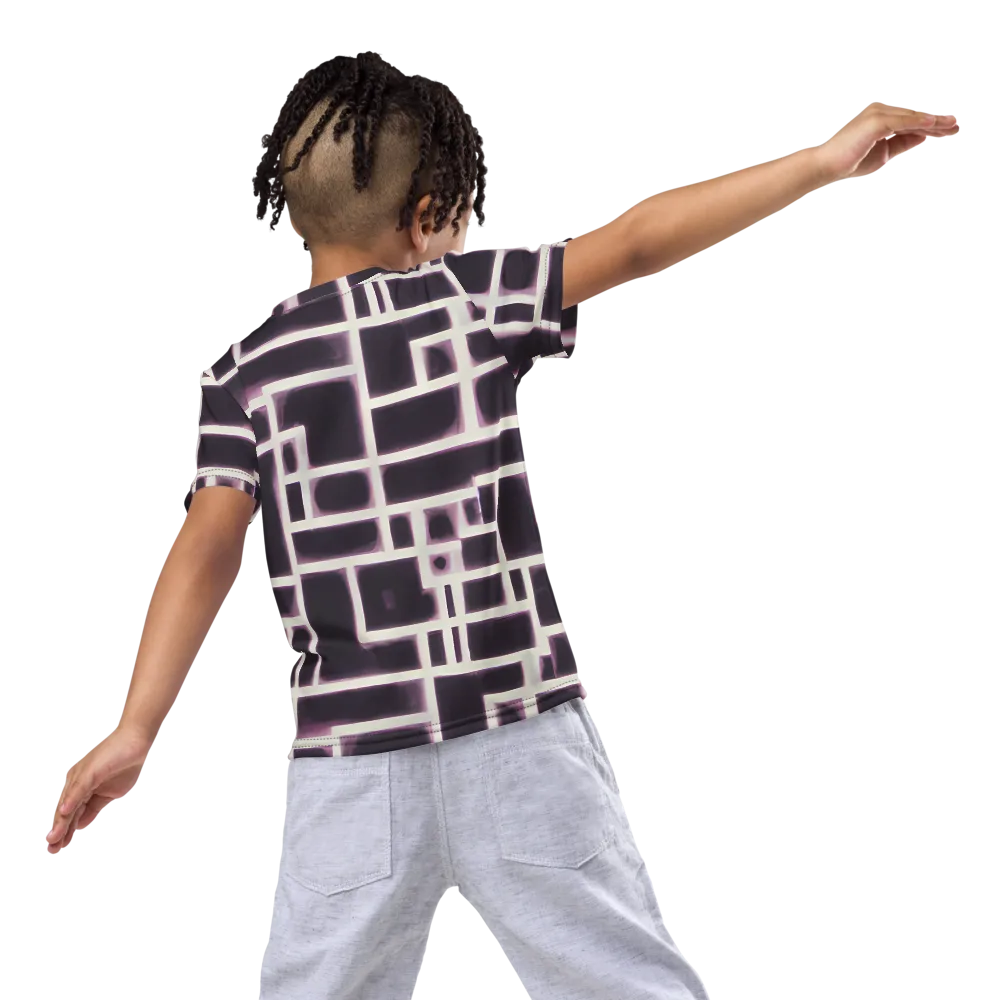 Velvet Circuit on Kids Crew Neck T-Shirt — Back
