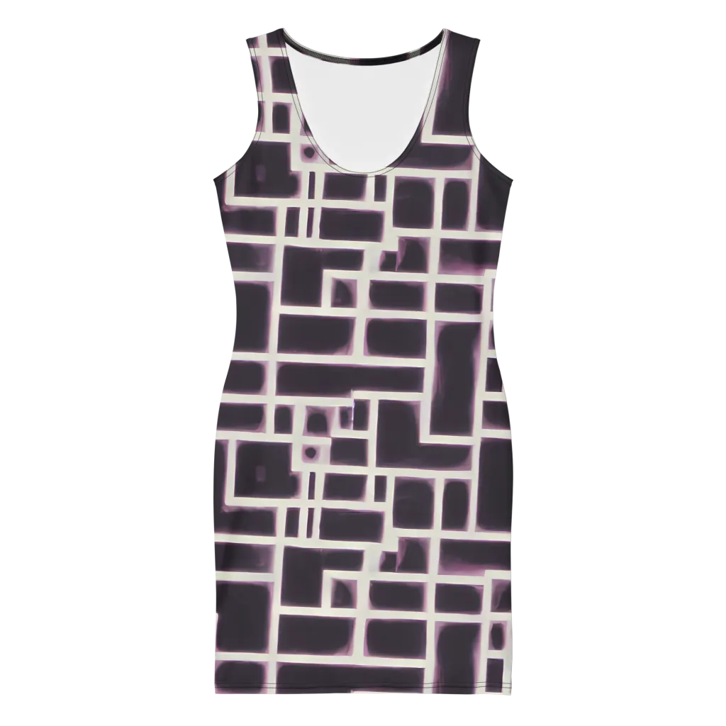 Velvet Circuit on Bodycon Dress — Front