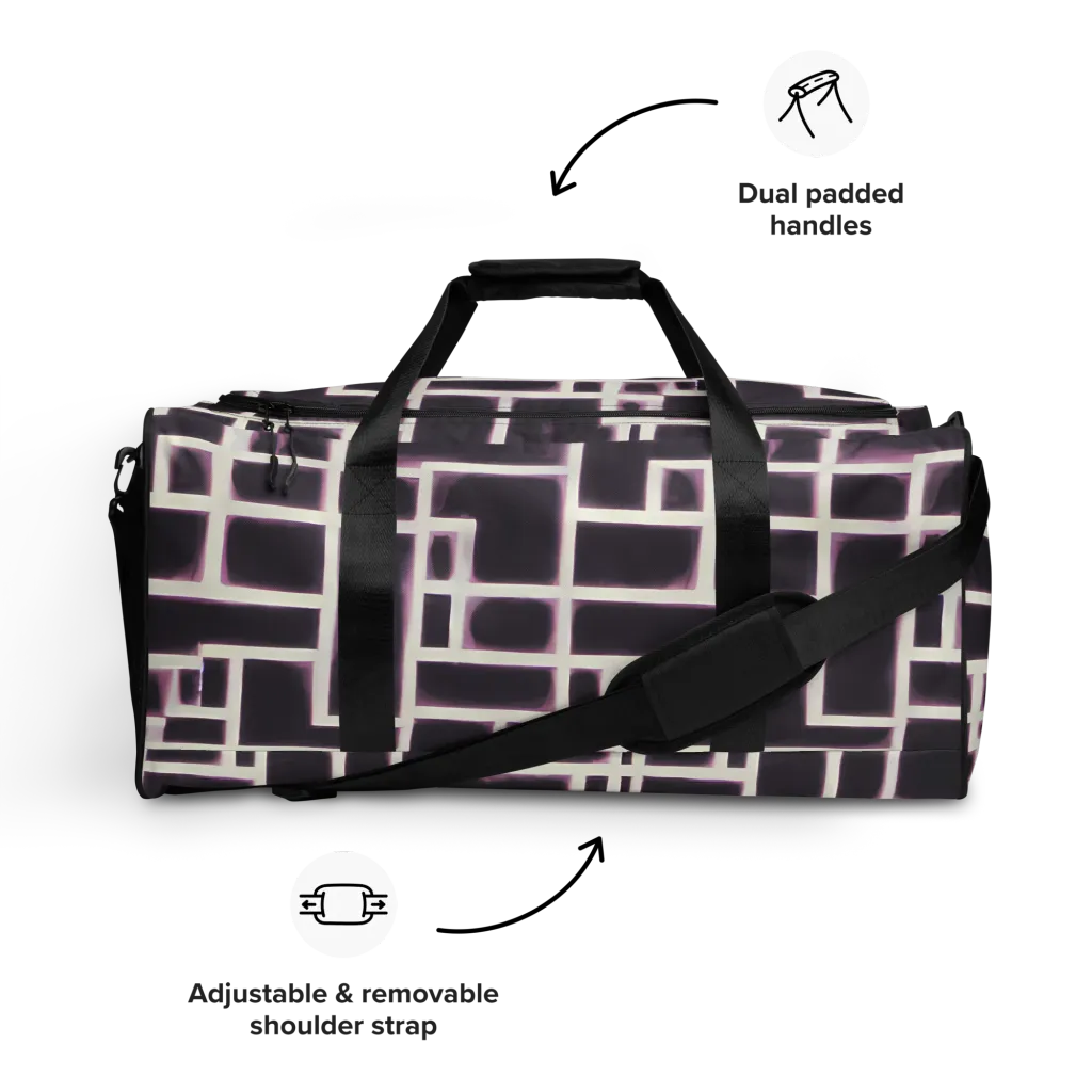 Velvet Circuit on Duffle Bag — Front