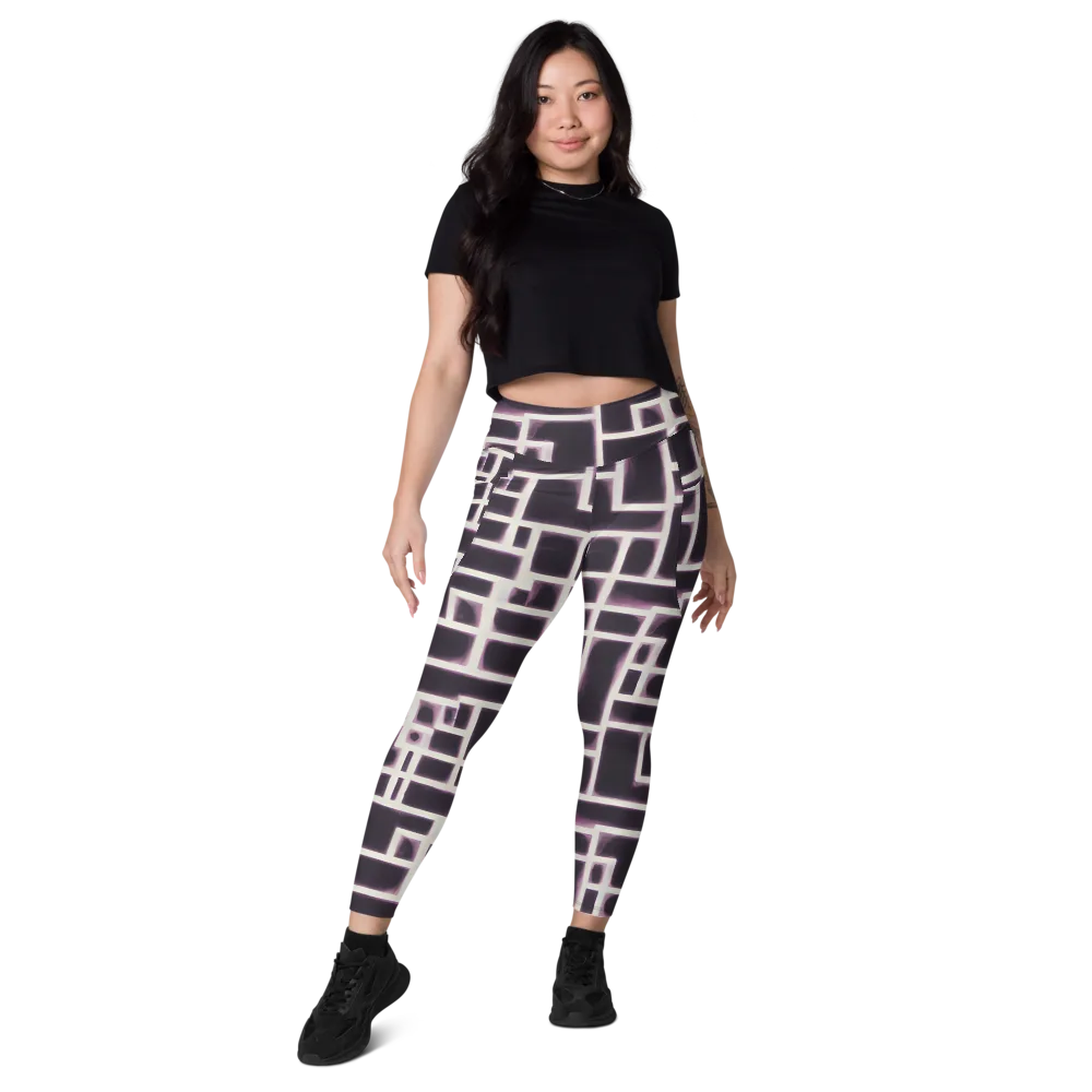 Velvet Circuit on Leggings with Pockets — Front