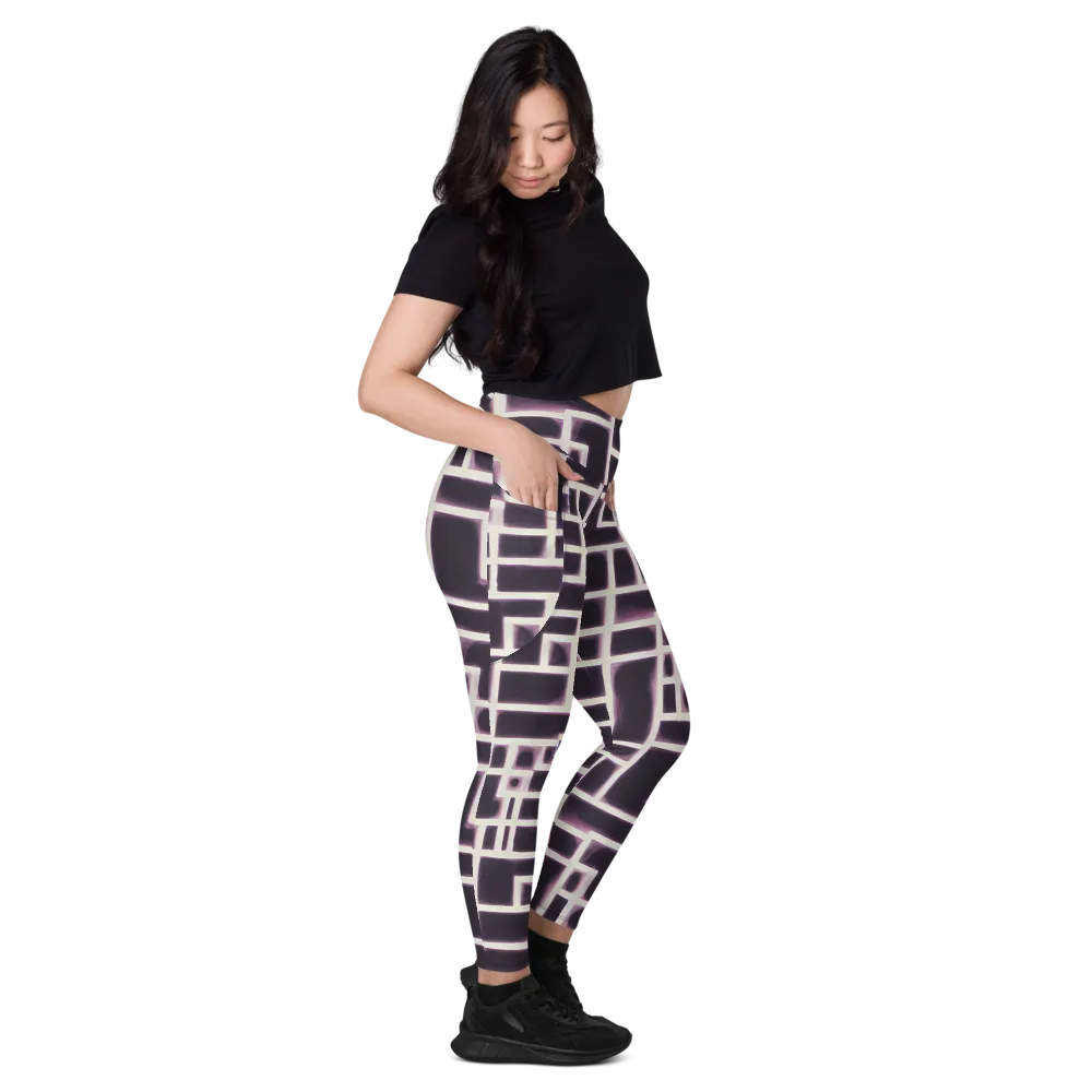 Velvet Circuit on Leggings with Pockets — Right