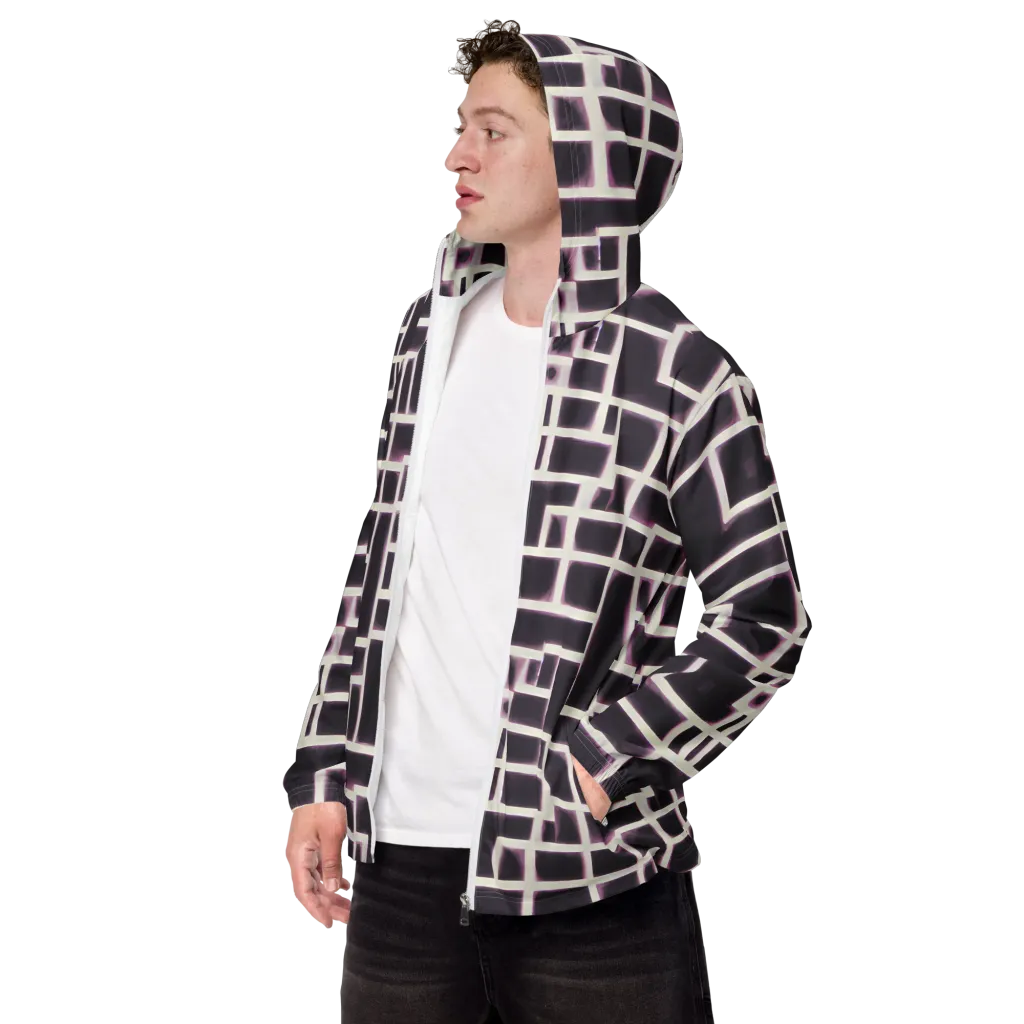 Velvet Circuit on Men's Windbreaker — Left Front