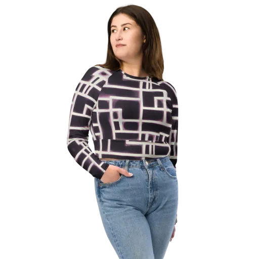 Velvet Circuit on a Long Sleeve Crop Top