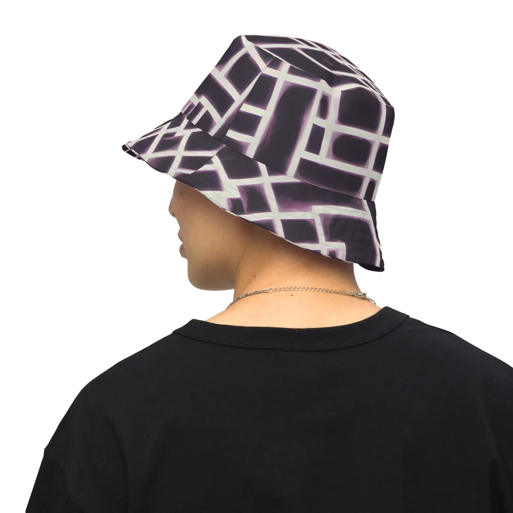 Velvet Circuit on Reversible Bucket Hat — Back Inside