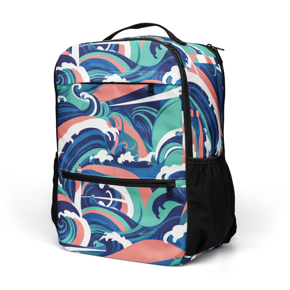 Neon Breakwater on Utility Backpack — Left Front