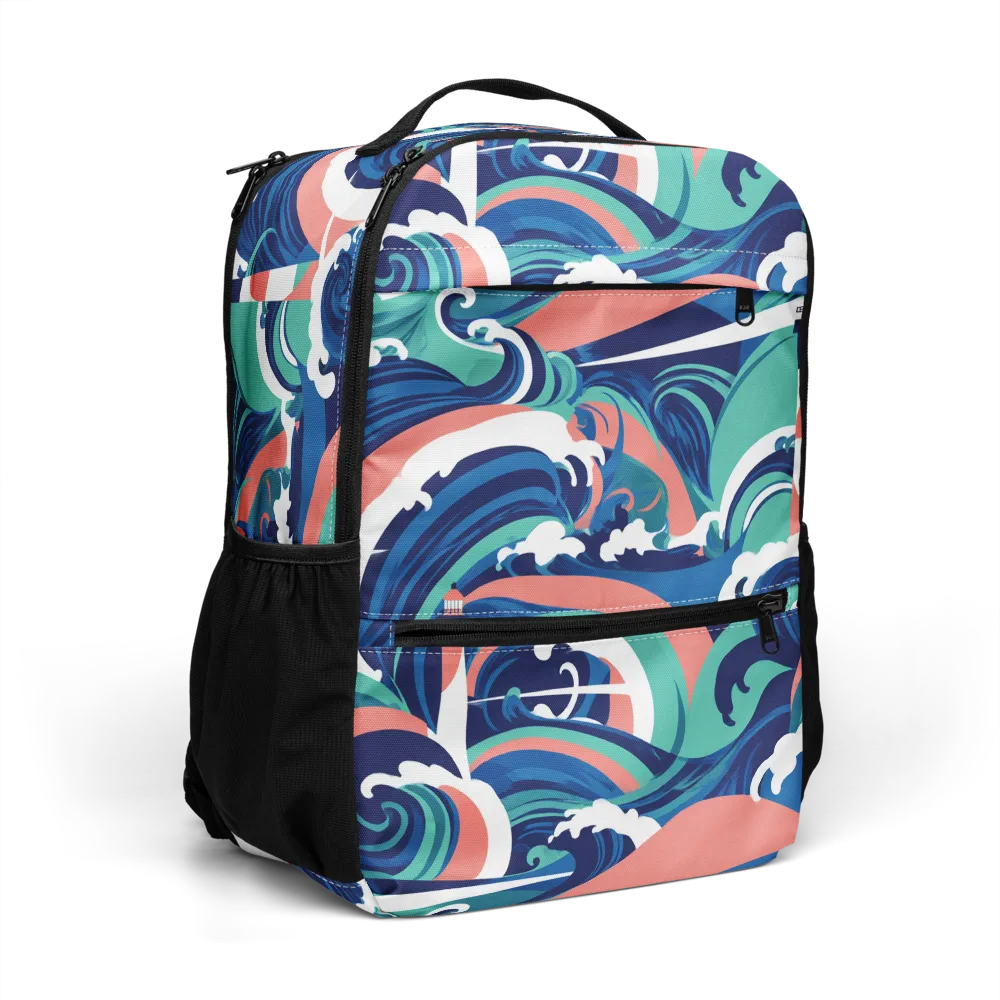 Neon Breakwater on Utility Backpack — Right Front