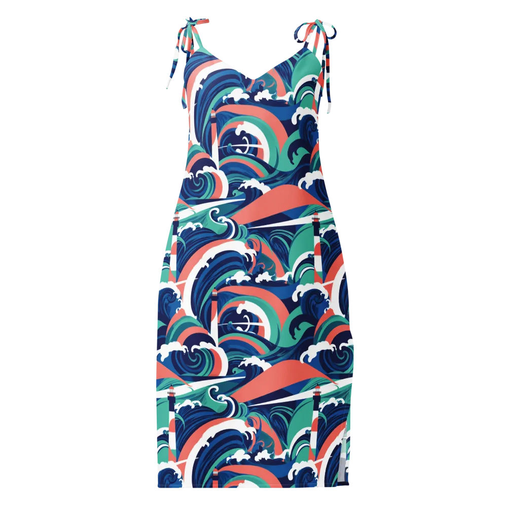 Neon Breakwater on Slip Dress — Front