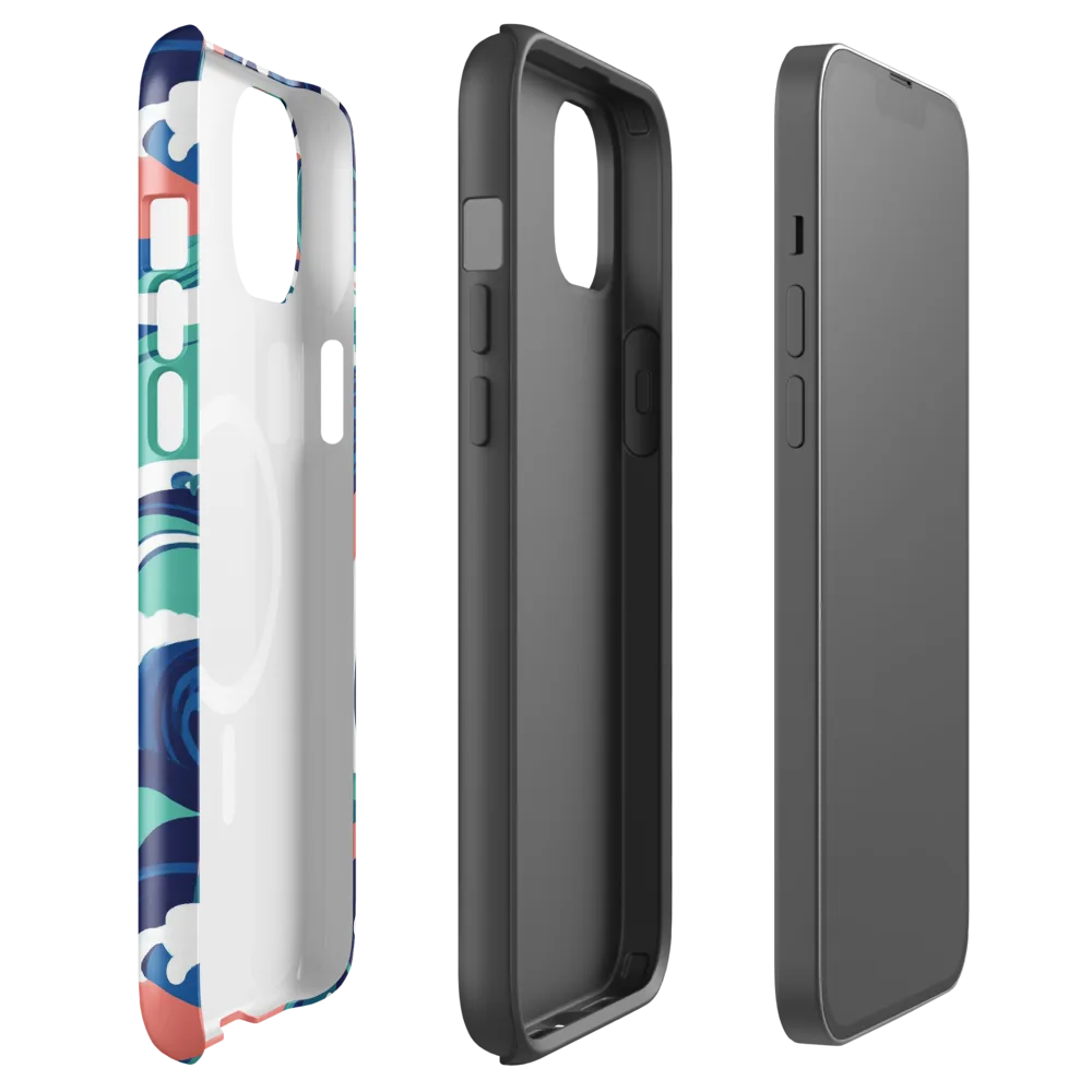 Neon Breakwater on MagSafe Tough Case for iPhone® — Front