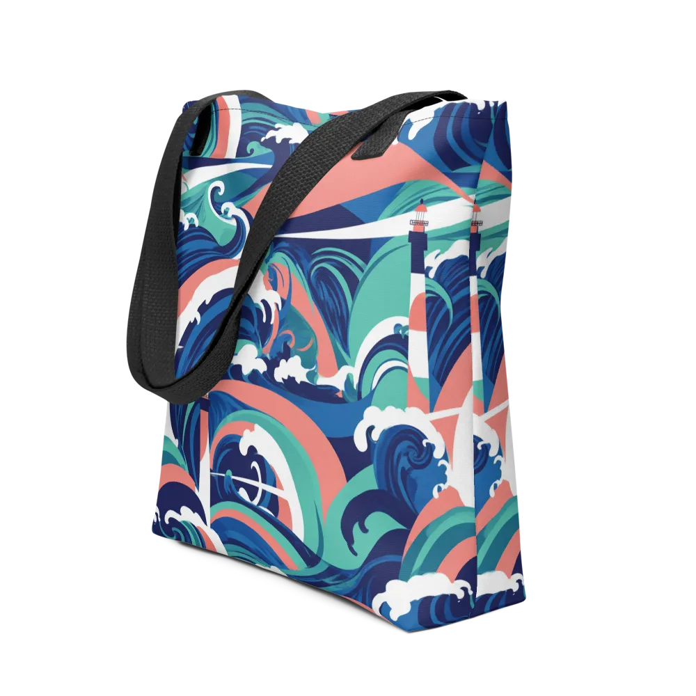 Neon Breakwater on Tote Bag — Front