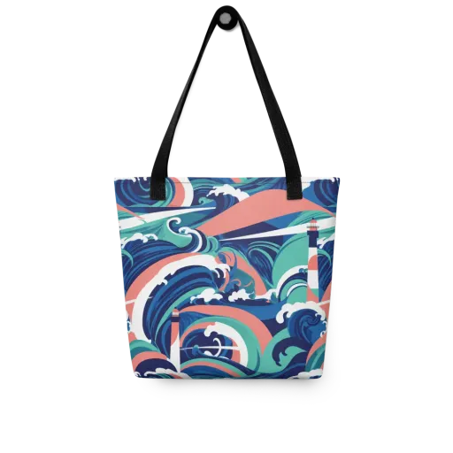 Neon Breakwater on a Tote Bag
