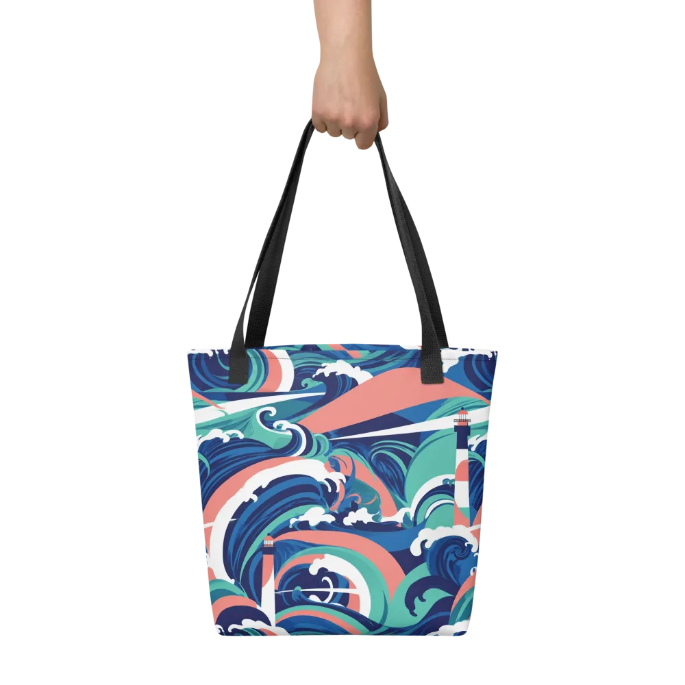 Neon Breakwater on Tote Bag — Front