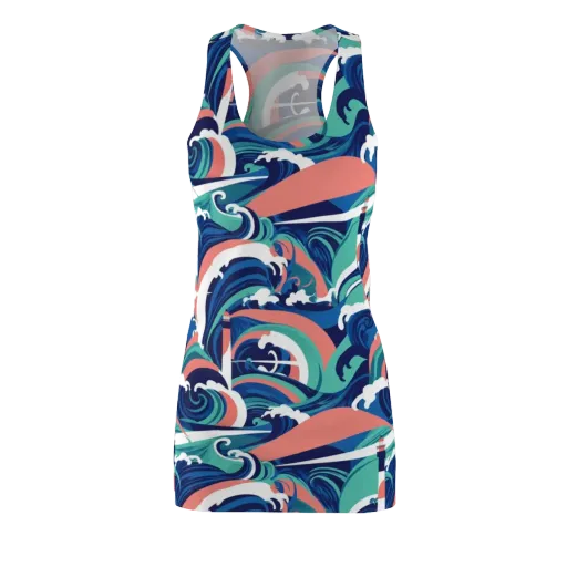 Neon Breakwater on a Racerback Dress