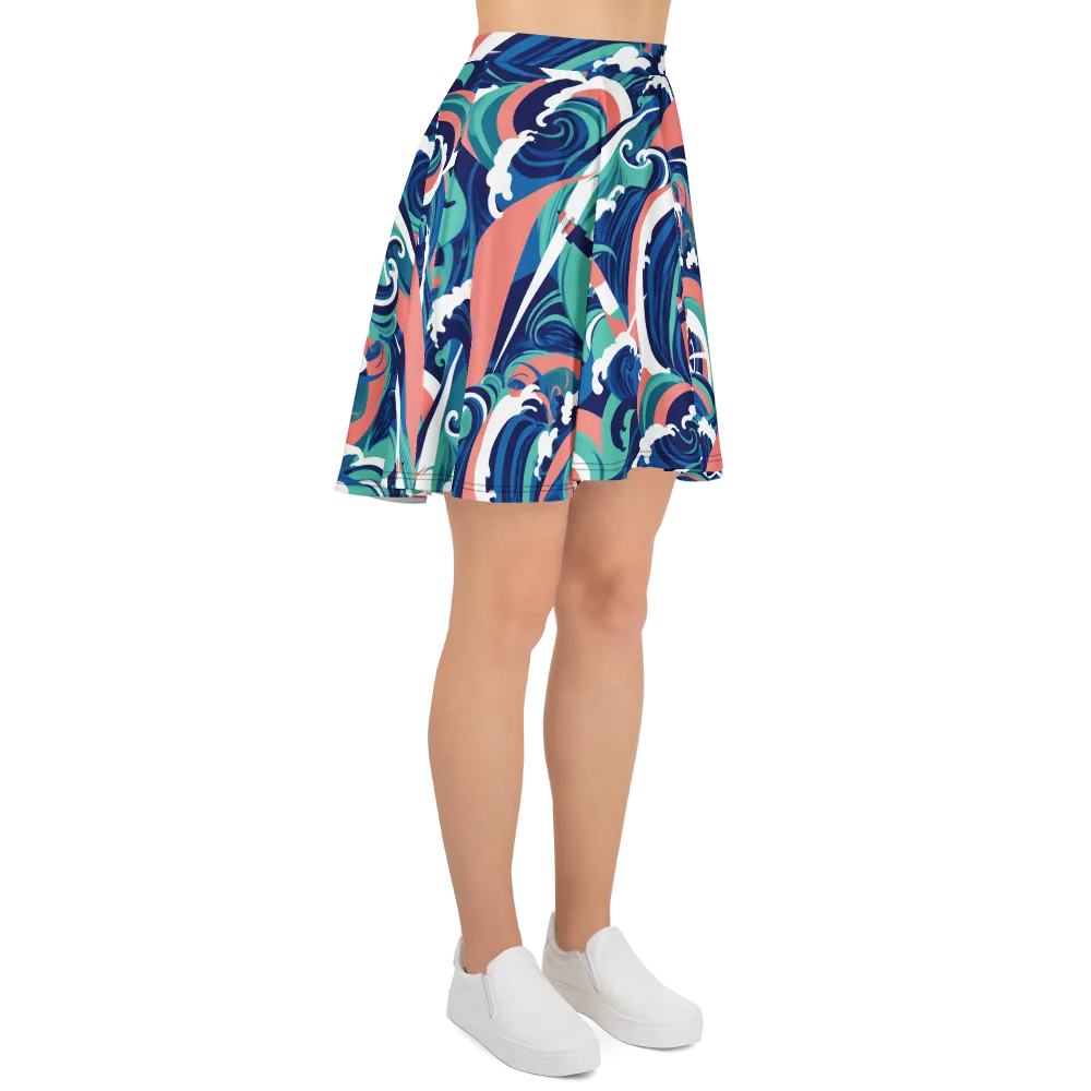 Neon Breakwater on Skater Skirt — Right