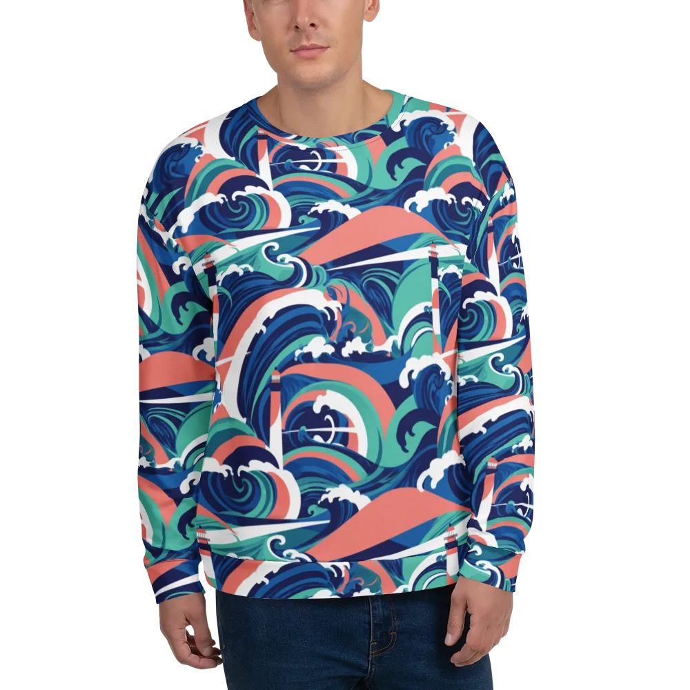 Neon Breakwater on Sweatshirt — Front