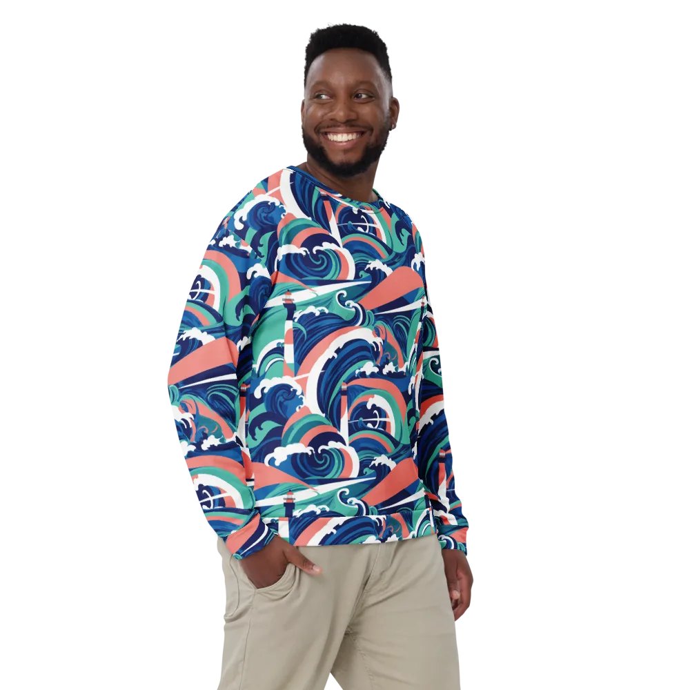 Neon Breakwater on Sweatshirt — Front