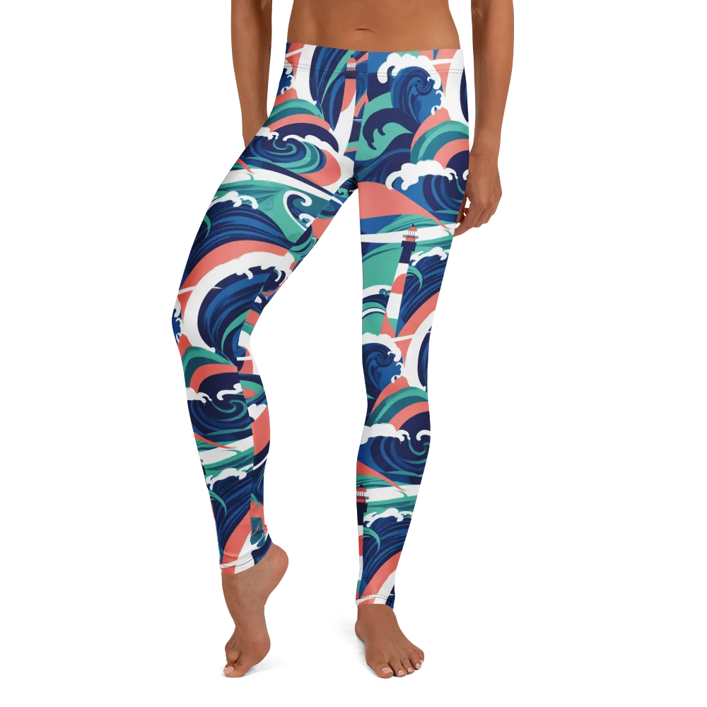 Neon Breakwater on Leggings — Front