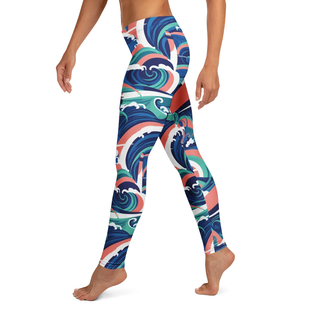Neon Breakwater on Leggings — Left