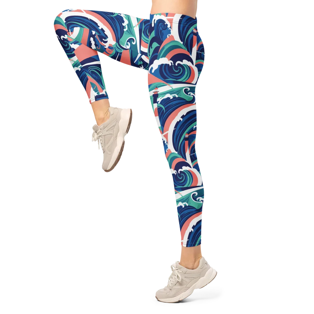 Neon Breakwater on Leggings — Left