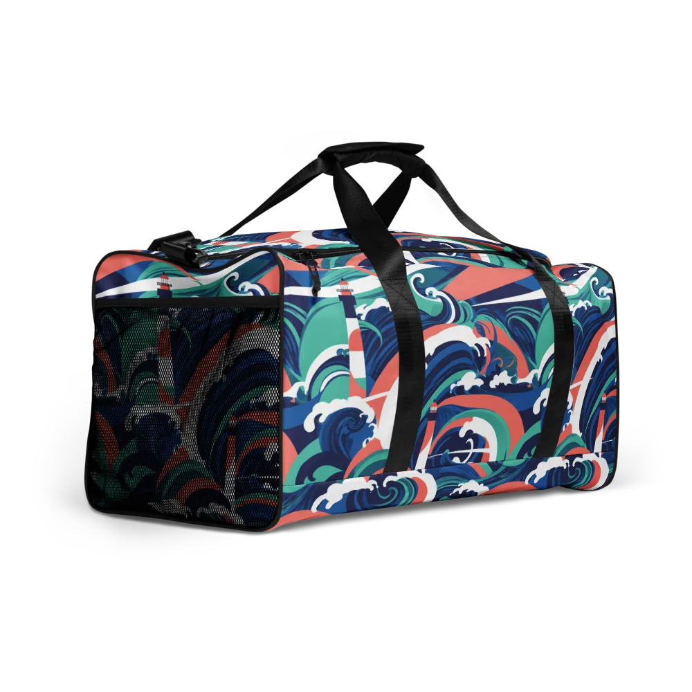 Neon Breakwater on Duffle Bag — Right Front