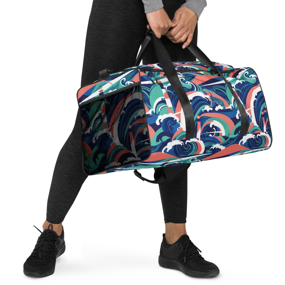 Neon Breakwater on Duffle Bag — Right Front