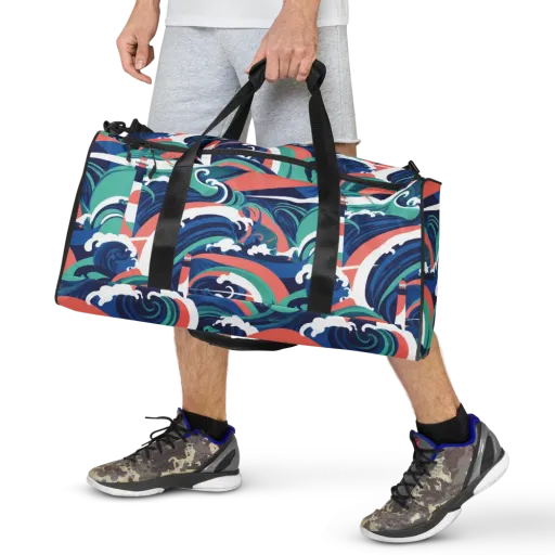 Neon Breakwater on a Duffle Bag