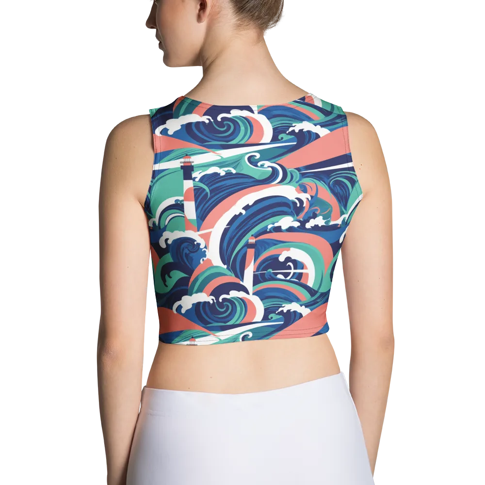 Neon Breakwater on Crop Top — Back