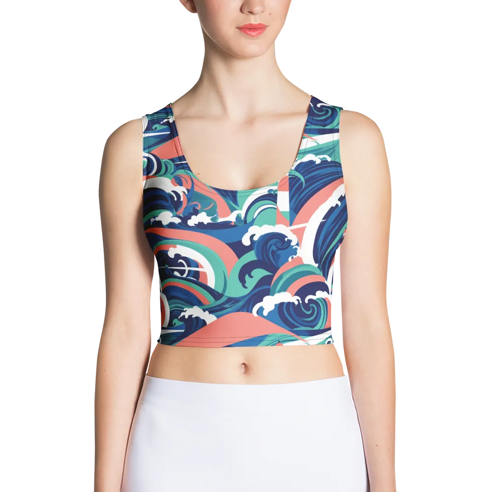 Neon Breakwater on Crop Top — Front
