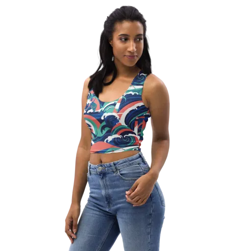 Neon Breakwater on a Crop Top