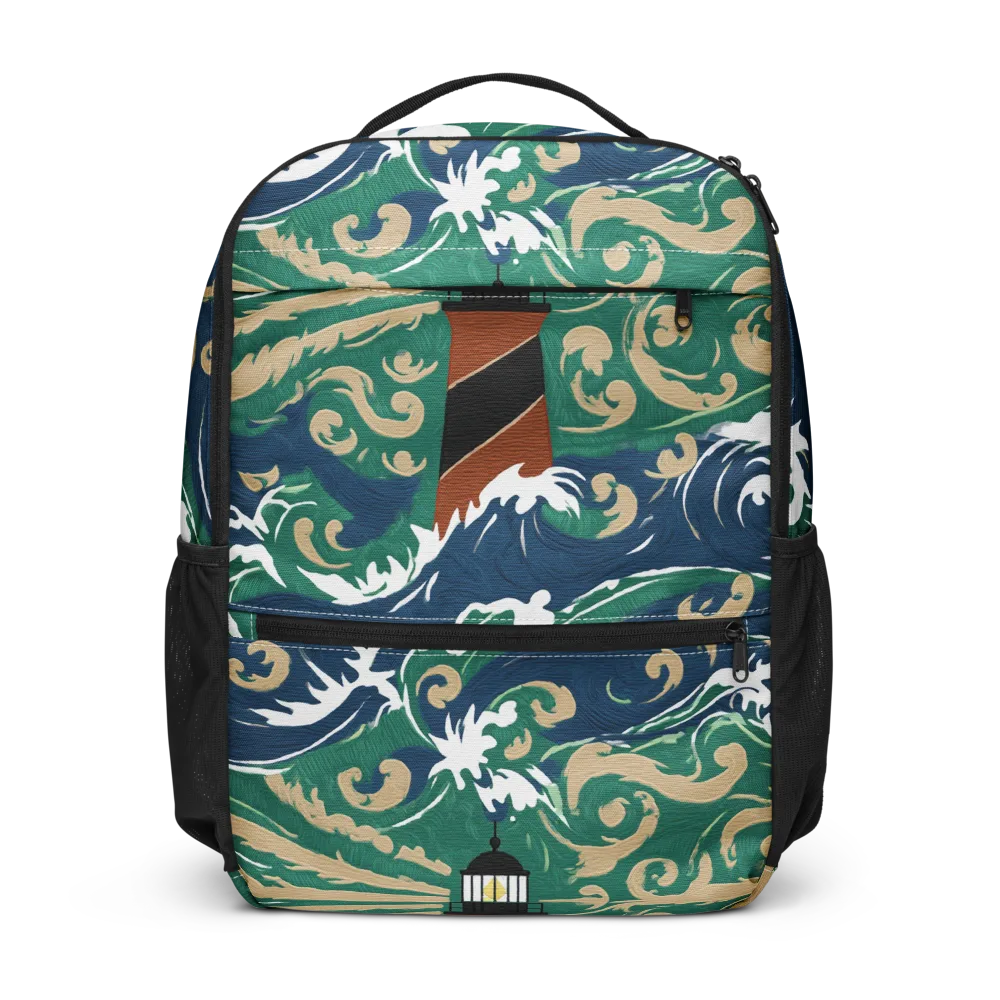 Beacon in the Breakers on Utility Backpack — Front
