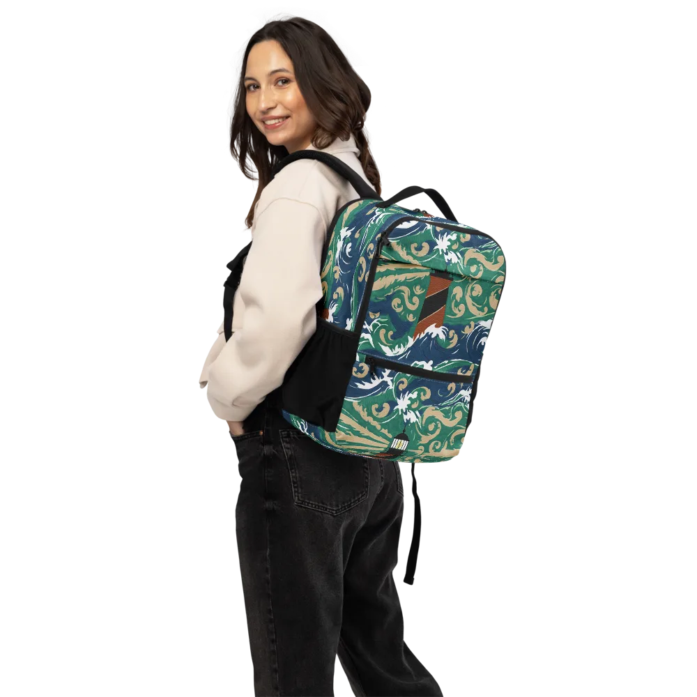 Beacon in the Breakers on Utility Backpack — Back