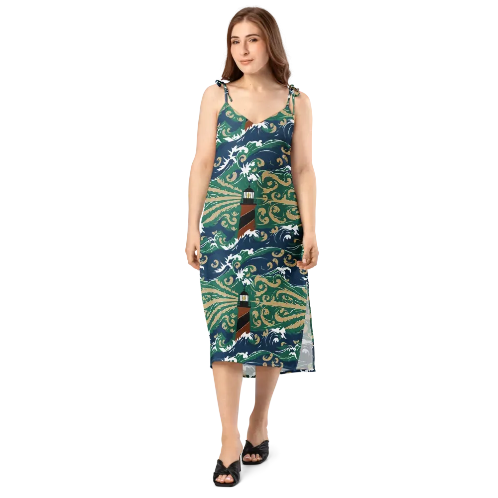 Beacon in the Breakers on Slip Dress — Front