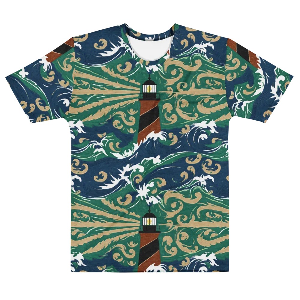 Beacon in the Breakers on Men's Crew Neck T-Shirt — Front
