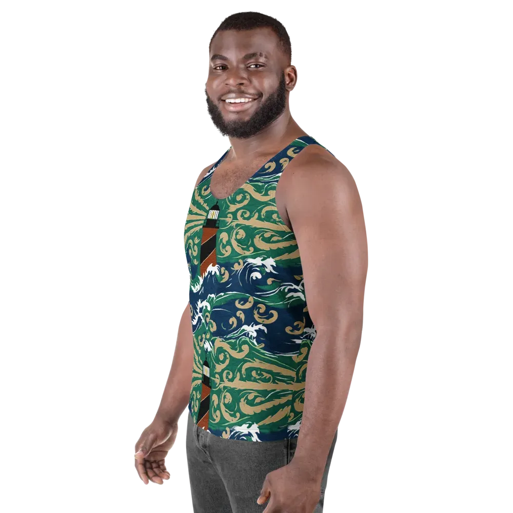 Beacon in the Breakers on Men's Tank Top — Left Front
