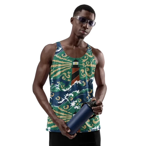Beacon in the Breakers on a Men's Tank Top
