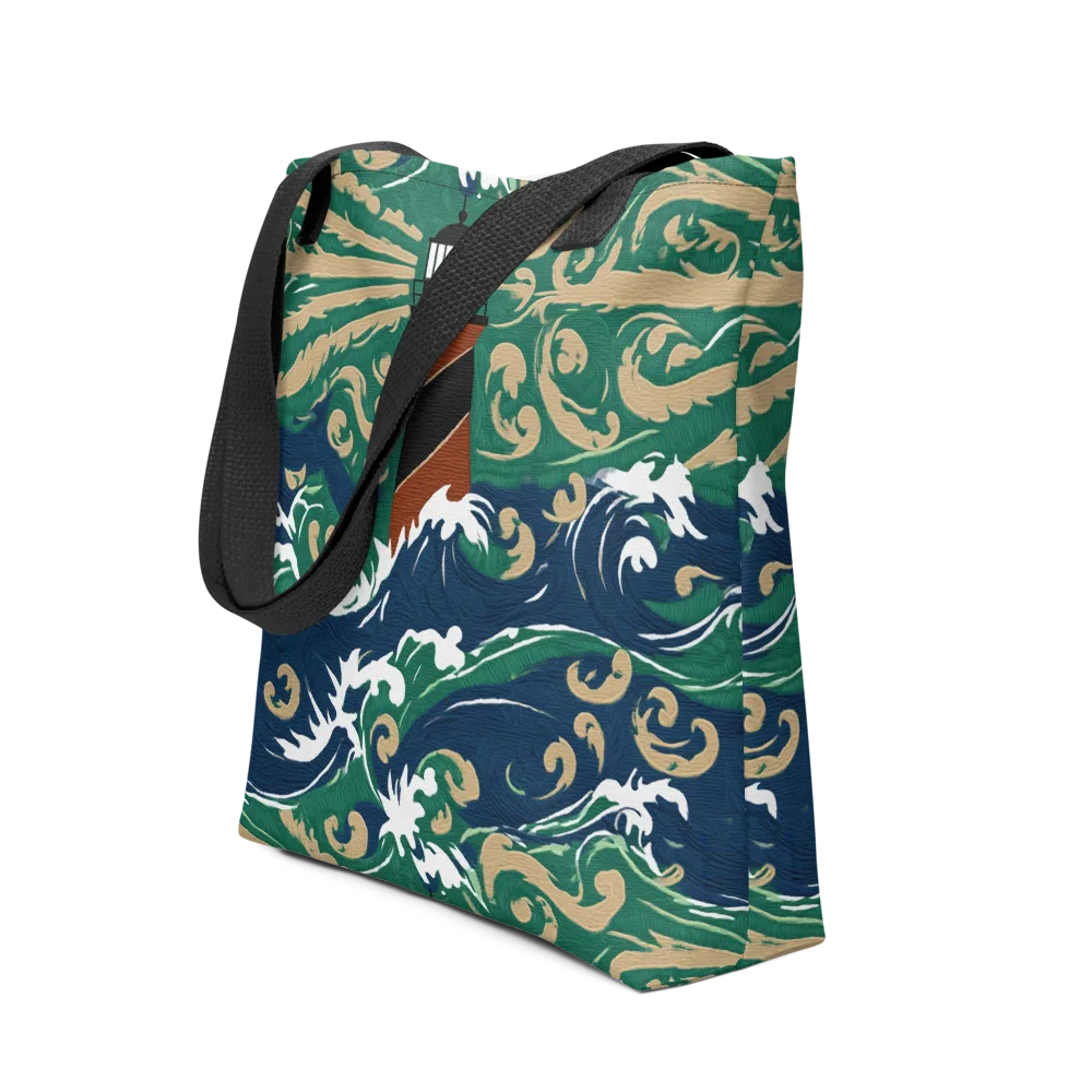 Beacon in the Breakers on Tote Bag — Front